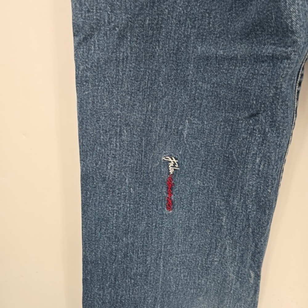 Vintage Fubu Carpenter Jeans Baggy Fit Denim Utility Pockets Blue Mens W36 XL34 - Picture 11 of 16